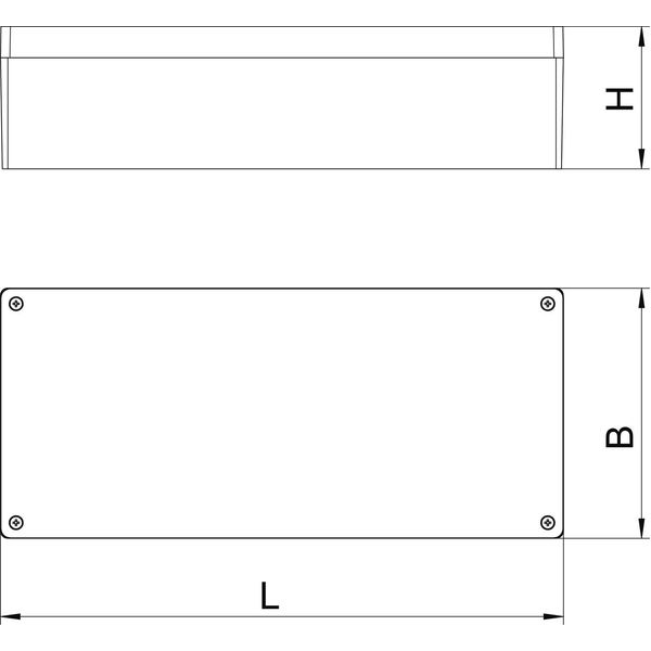 Mx 361609 CR3 Aluminium empty housing surface can be coated 360x160x91 image 2