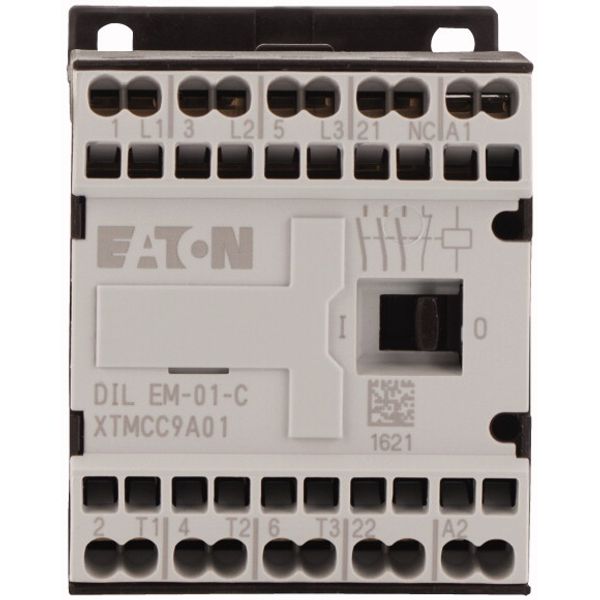 Contactor, 42 V 50/60 Hz, 3 pole, 380 V 400 V, 4 kW, Contacts N/C = Normally closed= 1 NC, Spring-loaded terminals, AC operation image 2
