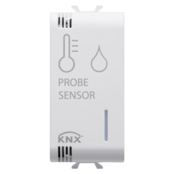 KNX/EASY TEMPERATURE/HUMIDITY SENSOR - 1 MODULE - WHITE - CHORUS image 1