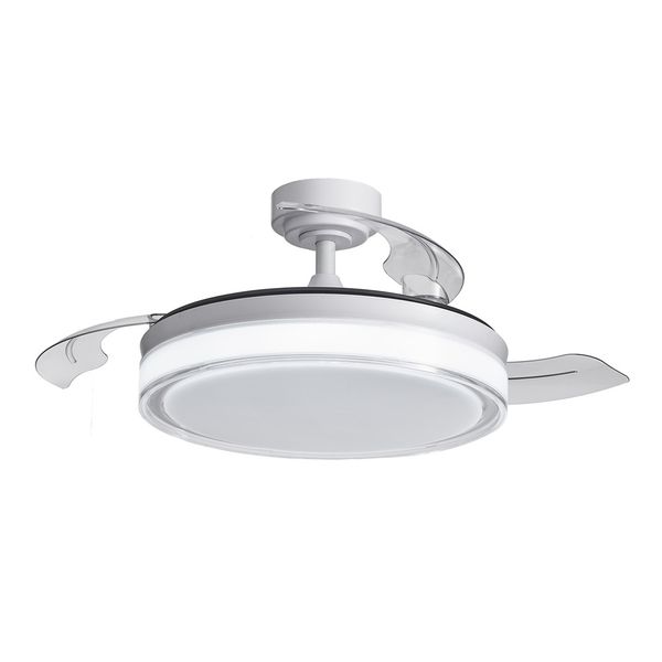 Aneto LED Ceiling Fan 45W 4900 Lm CCT Folding Blades White image 1