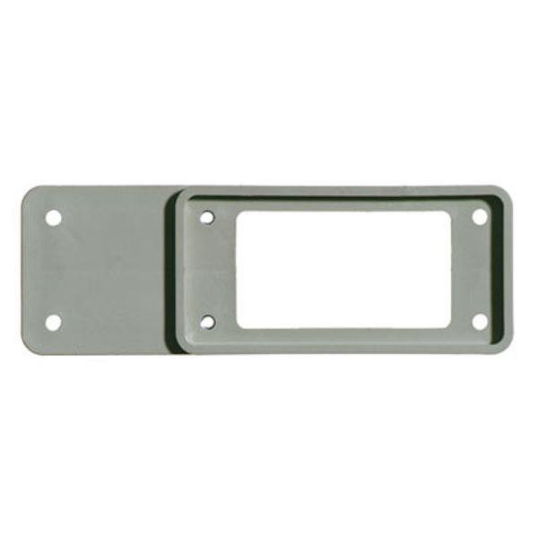 Adapter plate (industrial connector), Plastic, Colour: grey, Size: 8 image 1