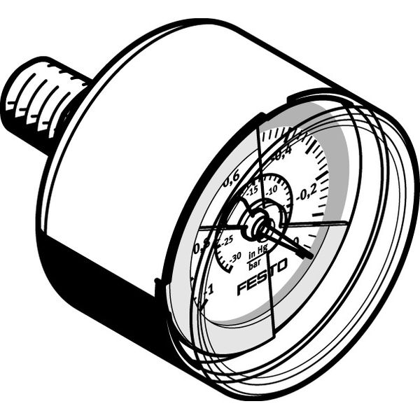 VAM-40-V1/0-R1/8-E-RG Vacuum gauge image 1