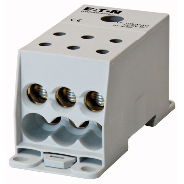 Terminal block, 1-pole, 400A, 6 output terminals image 1