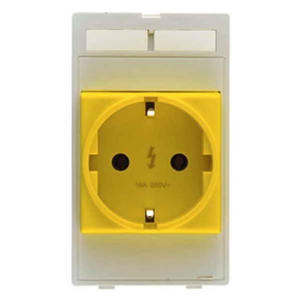 Plug socket module Germany yellow (VDE) image 1
