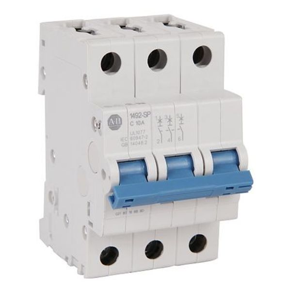 Allen-Bradley 1492-SPM3C050 Supplementary Protectors, 3 Pole Configuration, Trip Curve C, 5A image 1