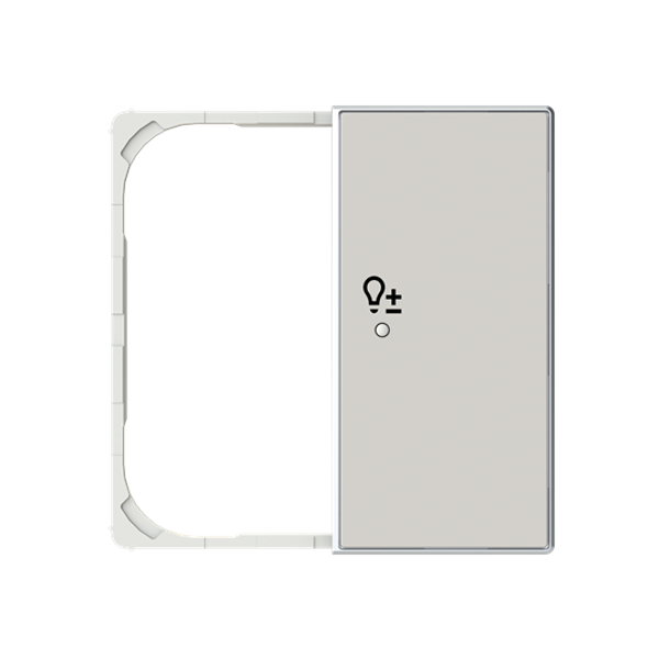 SRD-2-L-85DN Cover F@H SKY 2C.LE.Dim for Switch/dimmer Two-part button Sand - Sky Niessen image 1