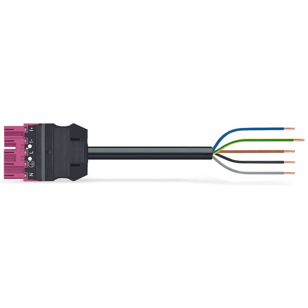 pre-assembled connecting cable Eca Plug/open-ended pink image 3