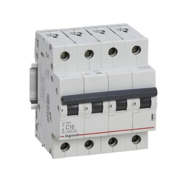 RX³ 4500A 4P 16A curve C circuit breaker image 1