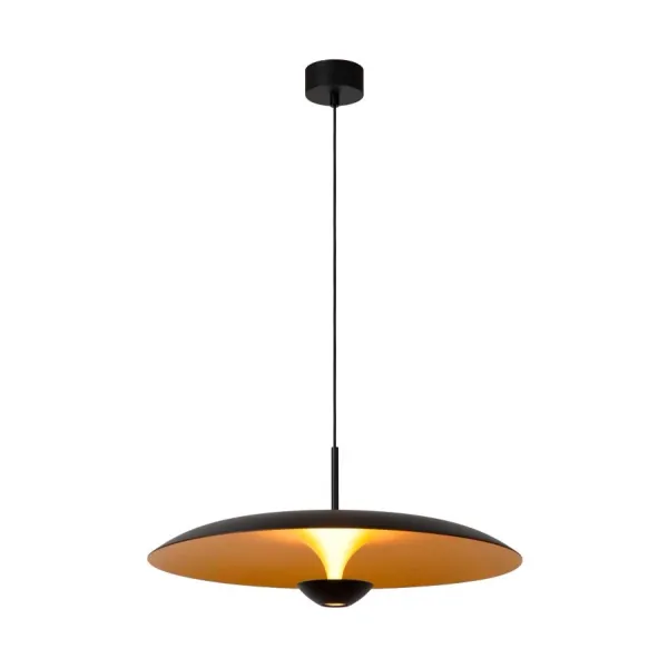 Lucide KENNETH - Hanging lamp - Ø 60 cm - LED Dim. - 1x15W 2700K - Black image 1