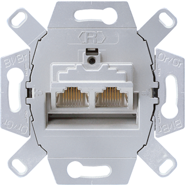 RJ45 connector module Mod.jack socket, cat.6 image 1