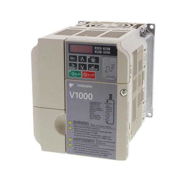 V1000 inverter, 3~ 400 VAC, 0.55 kW, 1.8 A, sensorless vector, max. ou image 2