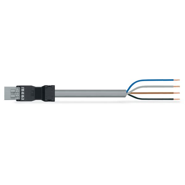 pre-assembled connecting cable Eca Plug/open-ended gray image 2