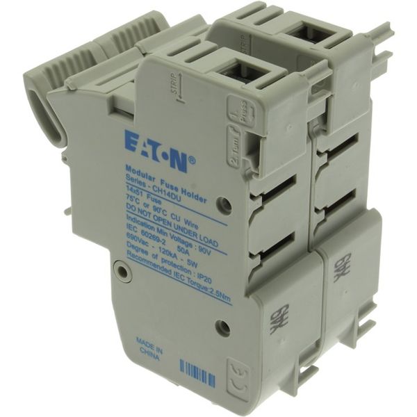Fuse-holder, low voltage, 50 A, AC 690 V, 14 x 51 mm, 2P, IEC, With indicator image 4