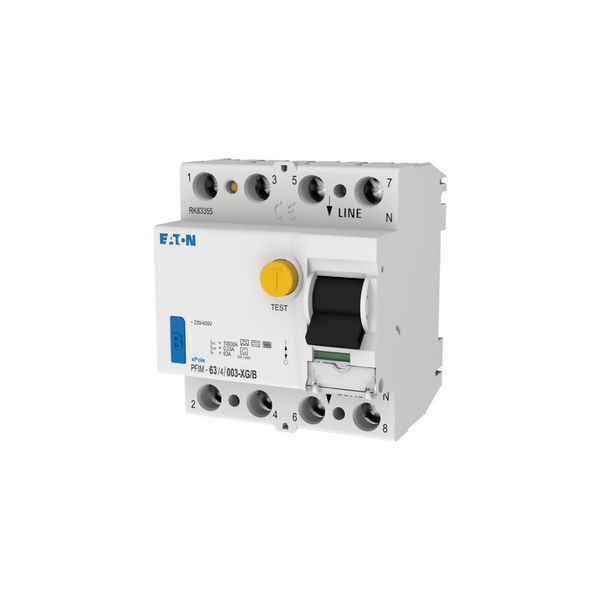 Residual current circuit-breaker, all-current sensitive, 63 A, 4p, 30 mA, type XG/B image 3