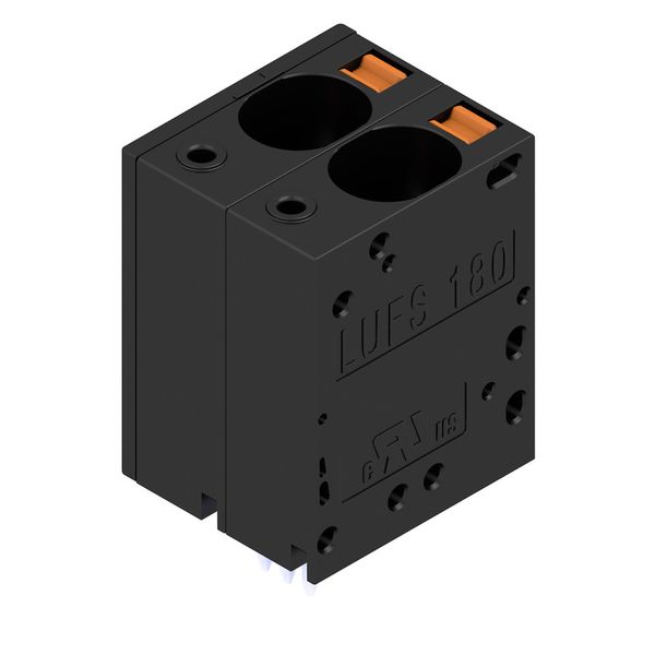 PCB terminal, 10.00 mm, Number of poles: 2, Conductor outlet direction image 1