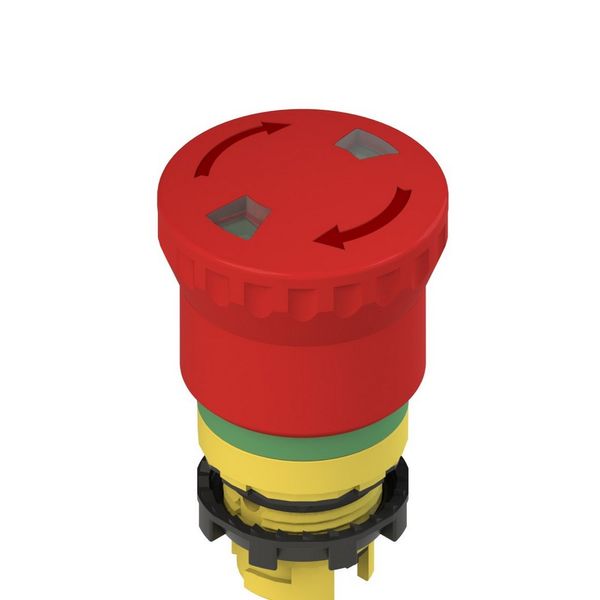 Emergency button with rotation release E2 1PERF4731-T6 image 1