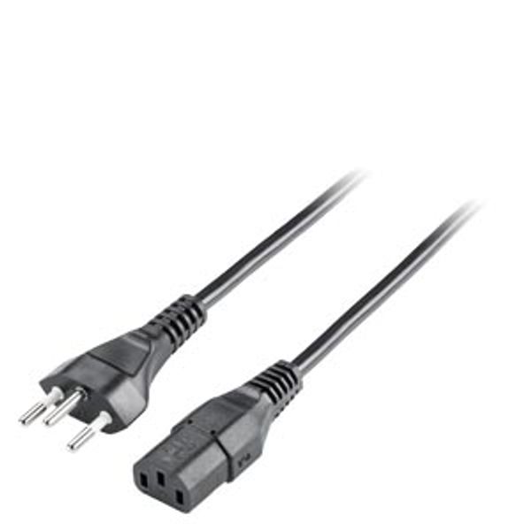 AC IEC cable, Switzerland, 180° mal... image 2