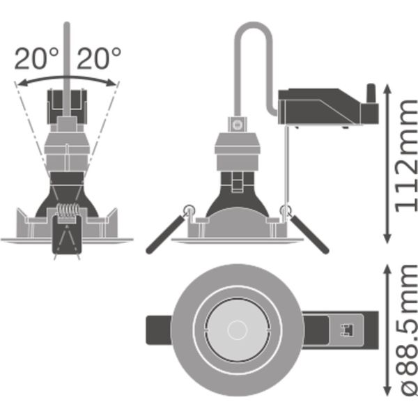 KIT LEDr GU10 8.3W CRI90 3000K DIM image 5