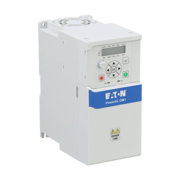 Variable frequency drive, 230 V AC, 1-phase, 11 A, 2.2 kW, IP20/NEMA0, 7-digital display assembly, Setpoint potentiometer, Brake chopper, FS2 image 7