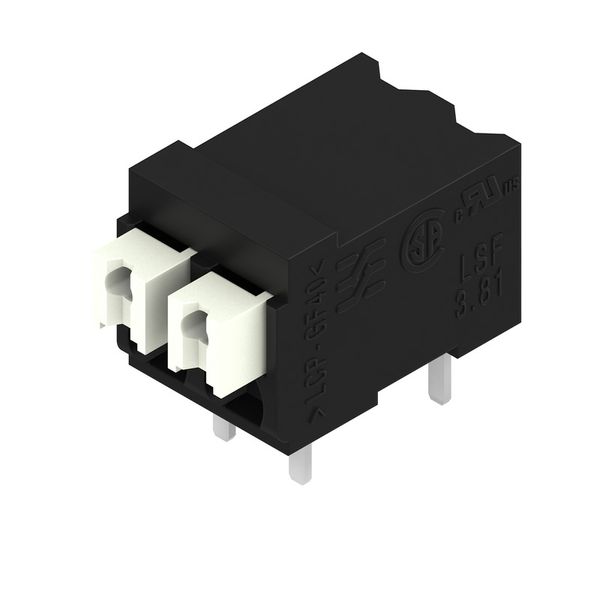 PCB terminal, 3.81 mm, Number of poles: 2, Conductor outlet direction: image 2