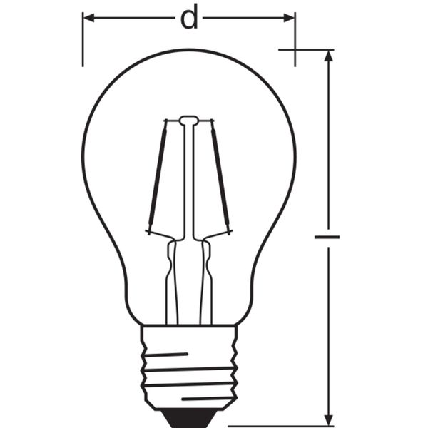 LED Retrofit CLASSIC BA 4W 827 Clear E14 image 20