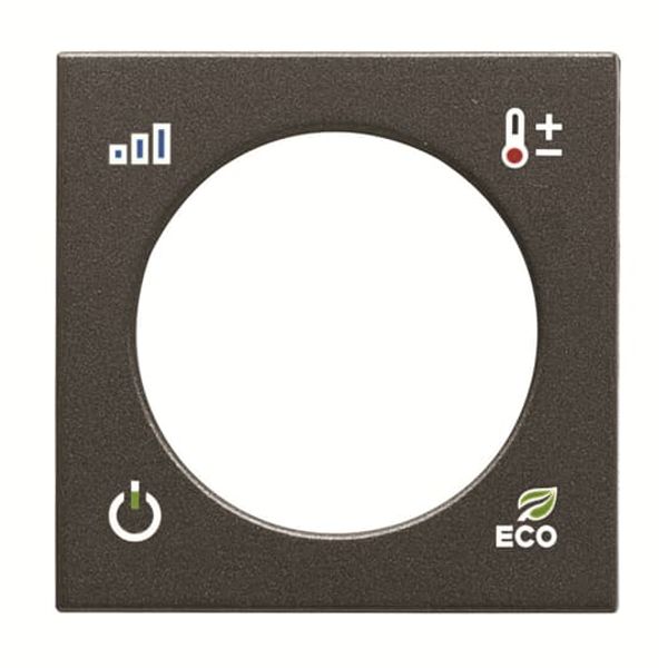 N2240.4 AN Cover plate for Thermostat Central cover plate Anthracite - Zenit image 1