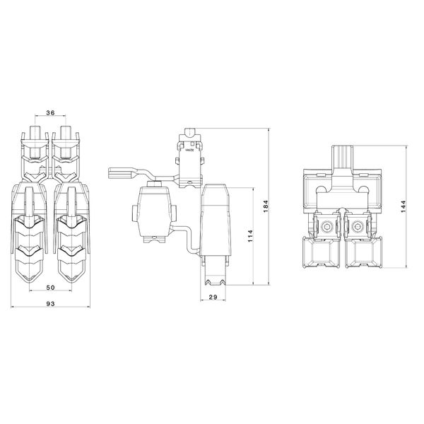 V-double-clamp retro?t kit, size 1-3, 2 x 185 - 240mmý image 2