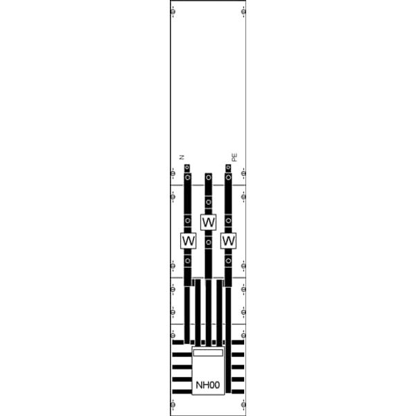 KA4058 CT meter panel, Field width: 1, Rows: 0, 1350 mm x 250 mm x 160 mm, IP2XC image 8