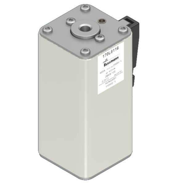 Fuse-link, high speed, 400 A, AC 2000 V, Size 2, 59 x 77 x 130 mm, aR, IEC, single indicator image 3