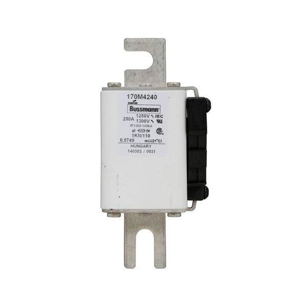 Fuse-link, high speed, 250 A, AC 1250 V, size 1, 53 x 69 x 138 mm, aR, DIN, IEC, single indicator image 12