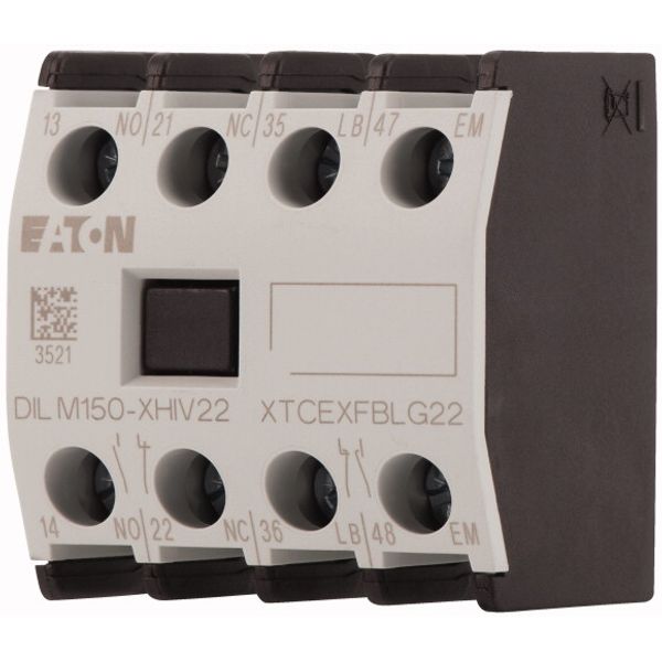 Auxiliary contact module, 4 pole, Ith= 16 A, 1 N/O, 1 N/OE, 1 NC, 1 NCL, Front fixing, Screw terminals, DILM40 - DILM170 image 3