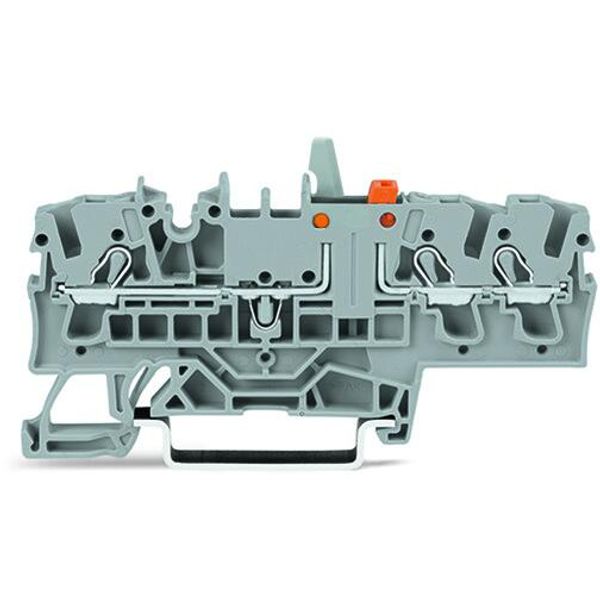 2002-1771/401-000 3-conductor disconnect/test terminal block; with mechanical interlock; with test option image 1