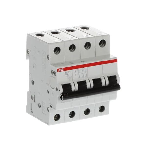 SH204-C6 Miniature Circuit Breaker - 4P - C - 6 A image 1