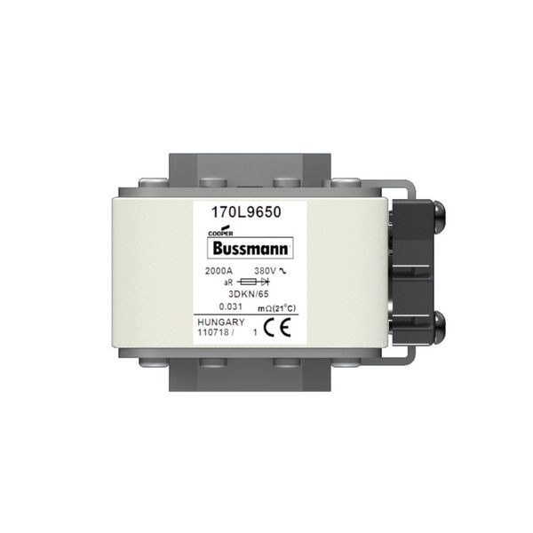 Fuse-link, high speed, 2000 A, AC 380 V, Size 3, 76 x 92 x 63 mm, aR, IEC, single indicator image 13