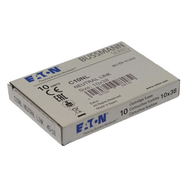 Neutral link, LV, 32 A, 10 x 38 mm, IEC image 13