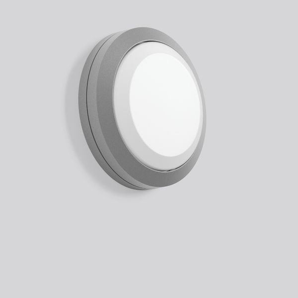 Rounded Midi, 12 W, 650 lm, 830, silver, on/off Ceiling and wall lumin image 2