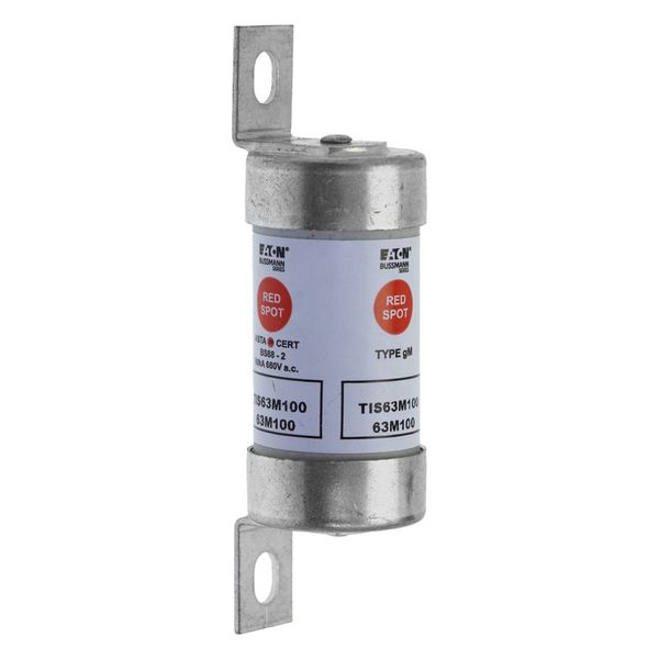 Fuse-link, LV, 63 A, AC 660 V, DC 460 V, BS88/A3, 22 x 86 mm, gM, BS, 63M100 image 30