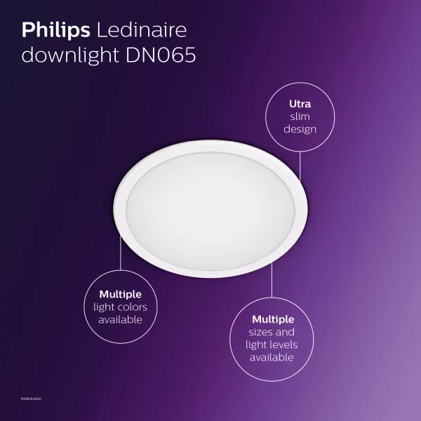 Ledinaire SlimDownlight -  Downlight/spot/floodlight -  Power Consumption: 12 W -  Correlated Color Temperature (Nom): 3000 K image 3