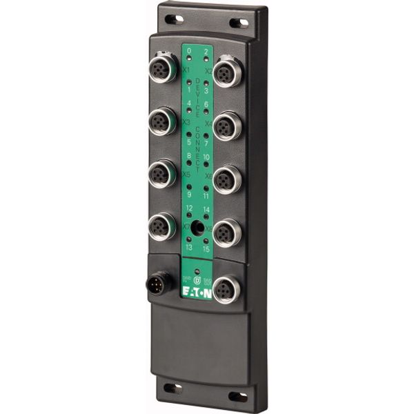 SWD Block module I/O module IP69K, 24 V DC, 16 parameterizable inputs/outputs with power supply, 8 M12 I/O sockets image 1