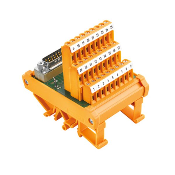 Interface module with terminal, connector, D-sub connectors, acc. to I image 3