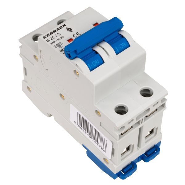 Miniature Circuit Breaker (MCB) AMPARO 10kA, B 25A, 2-pole image 3