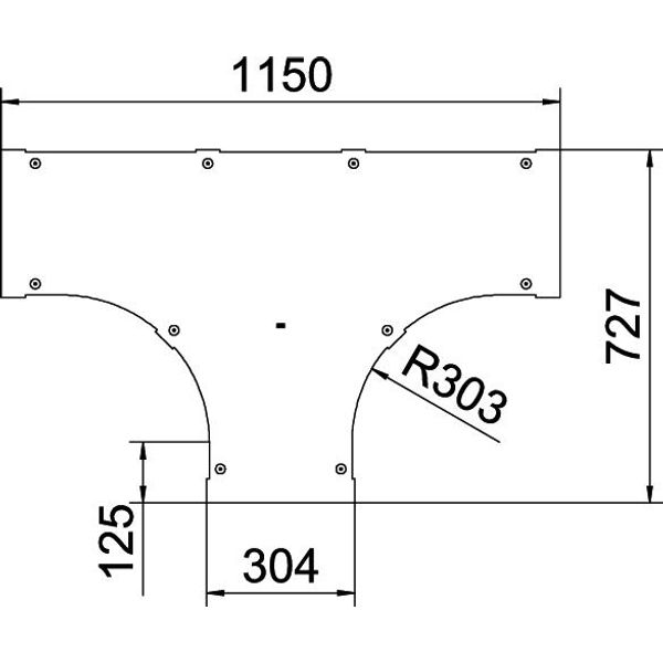 LTD 300 R3 FS Cover for T piece with turn buckle B300 image 2