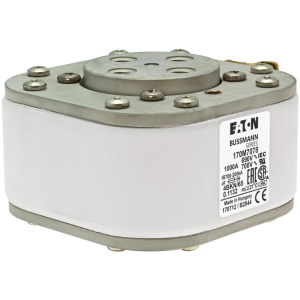 Fuse-link, high speed, 4000 A, AC 600 V, size 4, 105 x 120 x 67 mm, aR, IEC, single indicator image 5