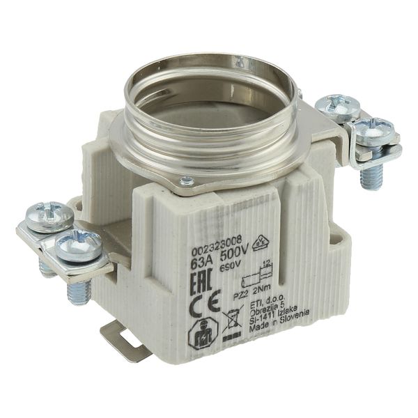 Fuse-base, LV, 63 A, AC 500 V, D3, IEC, rail mount, suitable wire 2.5 - 25 mm2 image 23