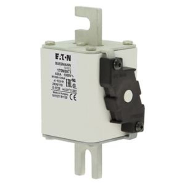 Fuse-link, high speed, 630 A, AC 1000 V, DIN 2, 59 x 77 x 138 mm, aR, DIN, IEC, single indicator image 4