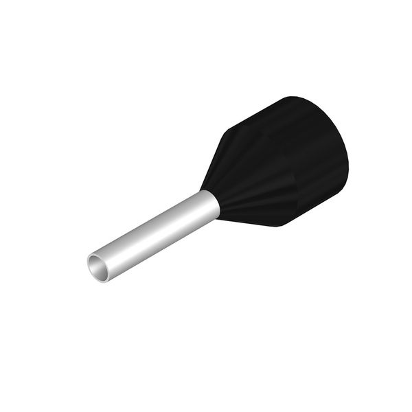 Wire end ferrule, Standard, 1.5 mm², Stripping length: 15 mm, black image 1