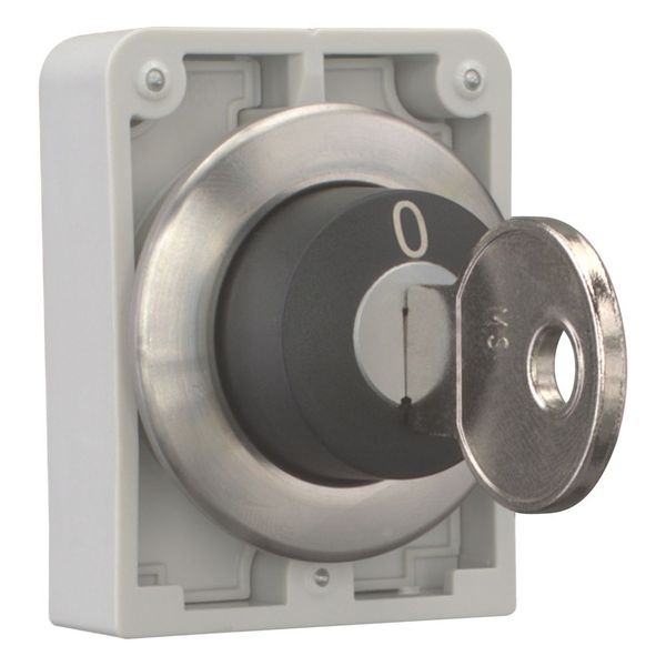 Key-operated actuator, Flat Front, maintained, 2 positions, MS6, Key withdrawable: 0, I, Bezel: stainless steel image 13