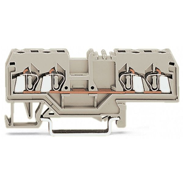 4-conductor through terminal block 2.5 mm² suitable for Ex e II applic image 1