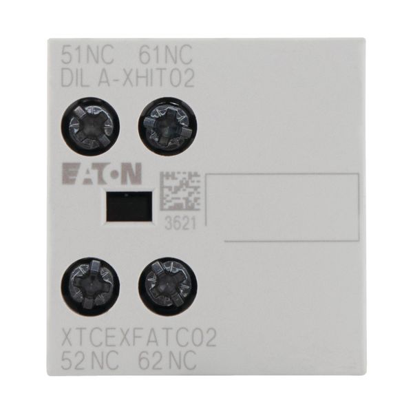 Auxiliary contact module, Type: high version, 2 pole, Ith= 16 A, 2 NC, Front fixing, Screw terminals, MSC image 13