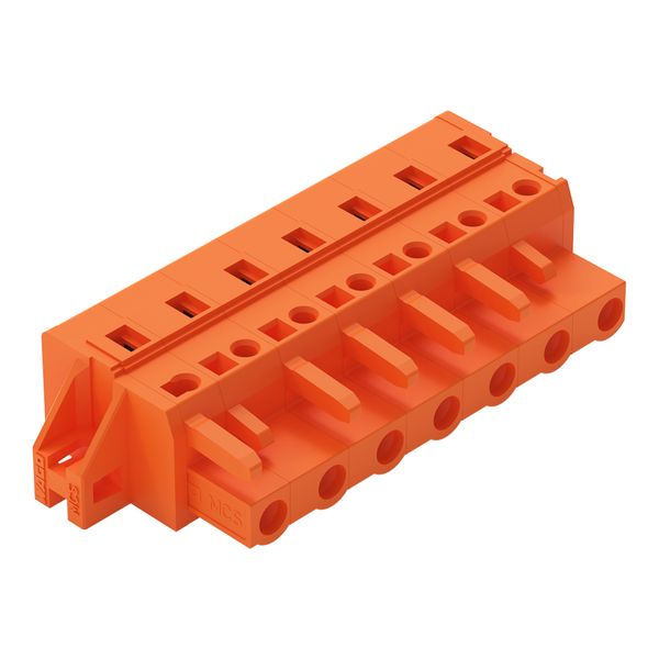 1-conductor female connector CAGE CLAMP® 2.5 mm² orange image 1